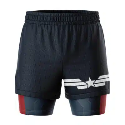 Captain America Marvel 2-in-1 Competition Shorts