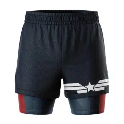 Captain America Marvel 2-in-1 Competition Shorts