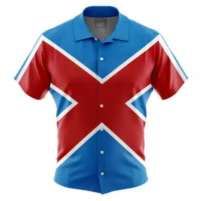 Captain Britain Marvel Button Up Hawaiian Shirt
