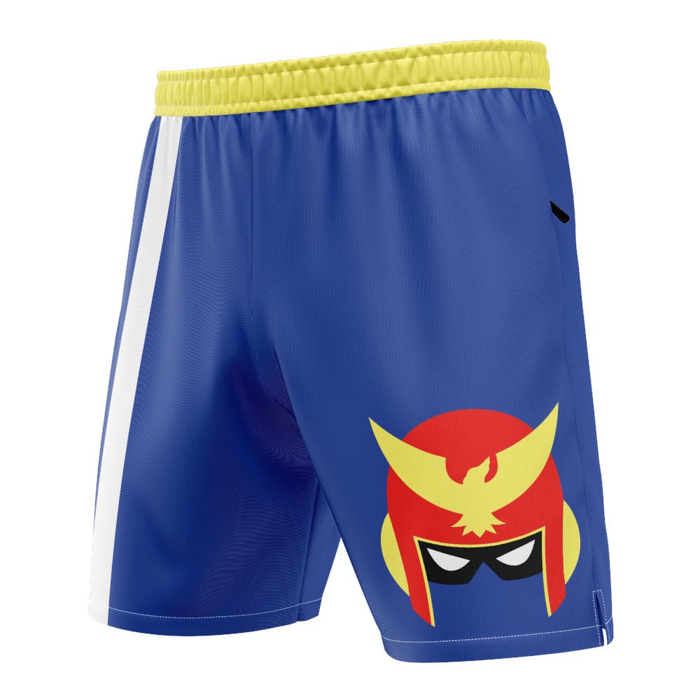 Captain Falcon Coplay Super Smash Bros Versatile Shorts - Image 3