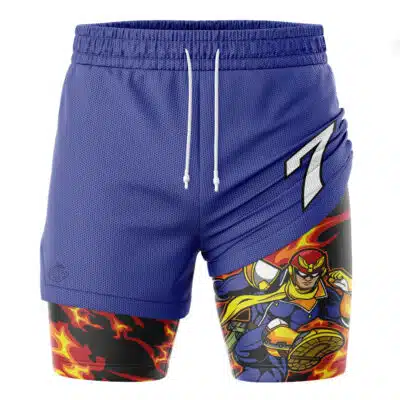 Captain Falcon V2 Super Smash Bros 2-in-1 Performance Shorts