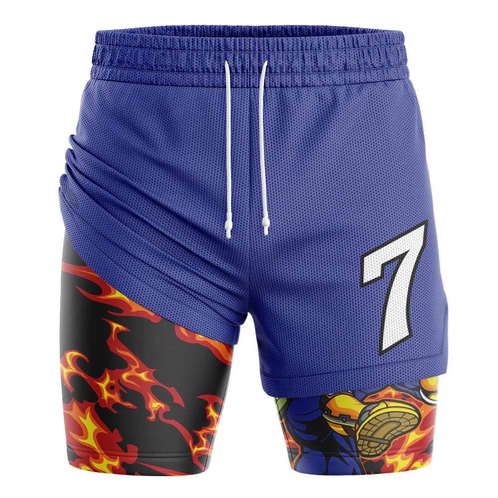 Captain Falcon V2 Super Smash Bros 2-in-1 Performance Shorts - Image 3