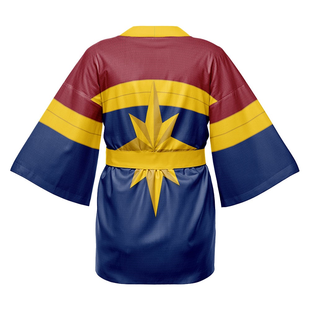 Captain Marvel Classic Marvel Happi Coat Haori Kimono - Image 2