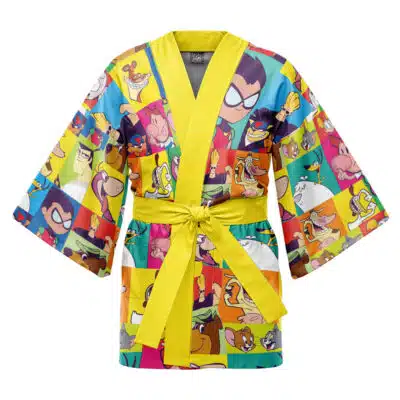 Cartoon Network Pattern Happi Coat Haori Kimono