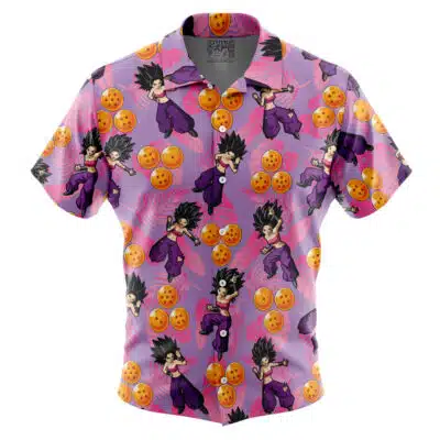 Caulifla Pattern Dragon Ball Z Short Sleeve Button Up Hawaiian Shirt