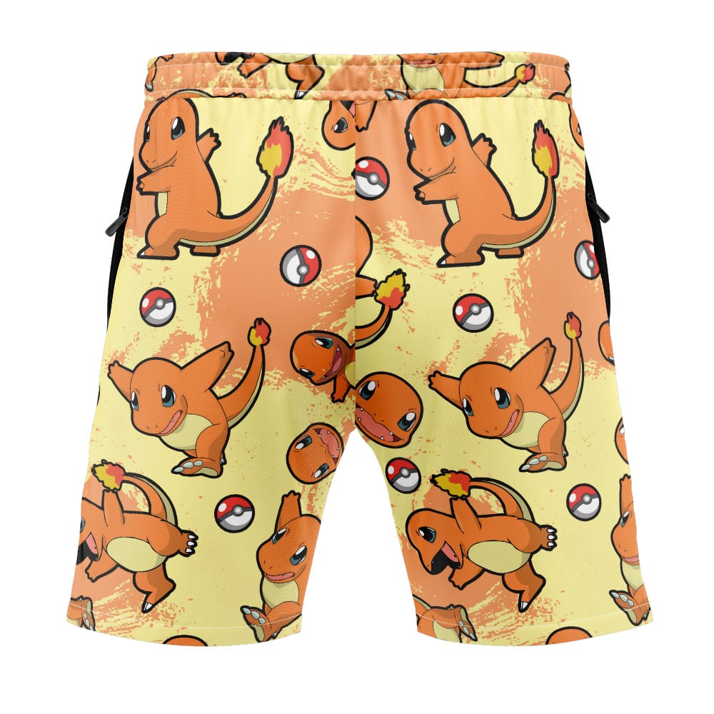 Charmander Pattern Pokemon Versatile Shorts - Image 4