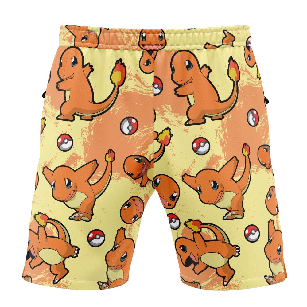 Charmander Pattern Pokemon Versatile Shorts
