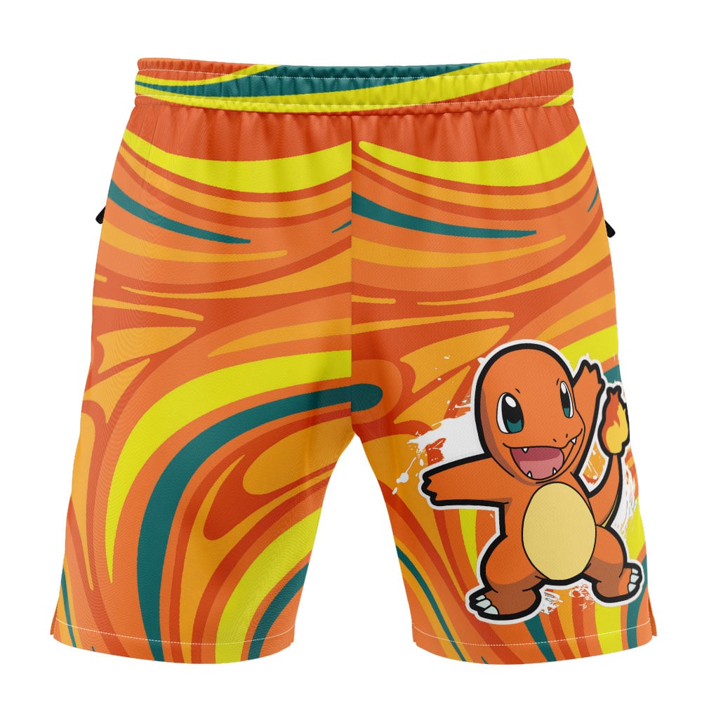 Charmander Trippy Pokemon Versatile Shorts
