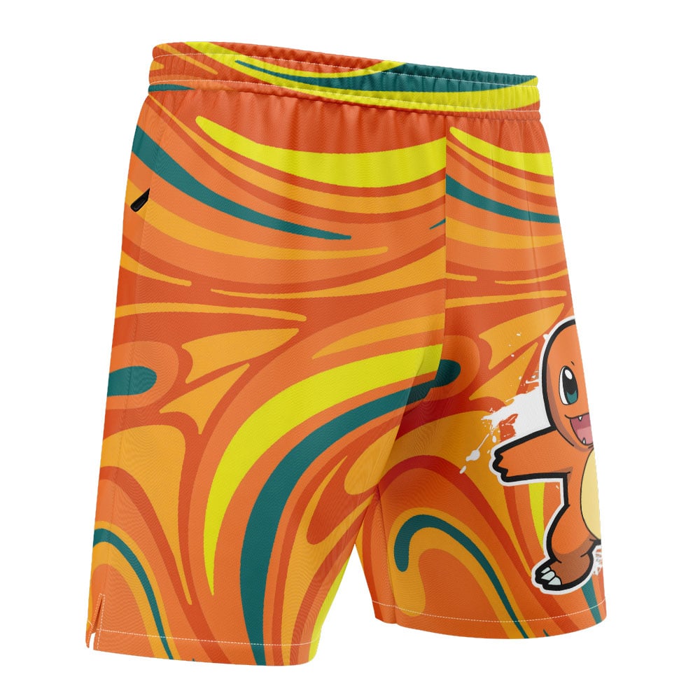 Charmander Trippy Pokemon Versatile Shorts - Image 2