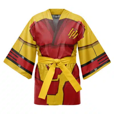 Daredevil Yellow And Red Suit Marvel Happi Coat Haori Kimono