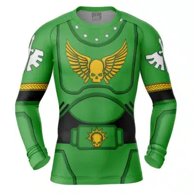 Dark Angels Warhammer Long Sleeve Rash Guard Compression Shirt
