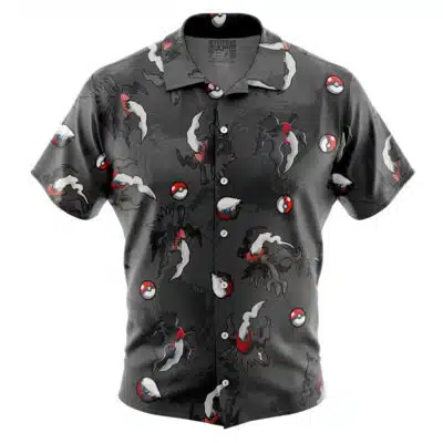 Darkrai Pattern Pokemon Button Up Hawaiian Shirt