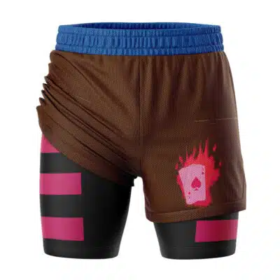 Gambit X-Men Marvel 2-in-1 Competition Shorts