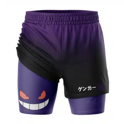 Gengar Pokemon 2-in-1 Competition Shorts