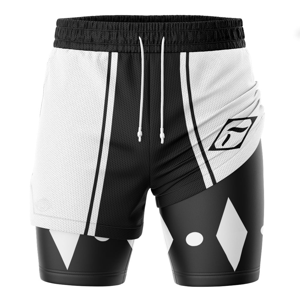 Gotei 13 8th Division Shunsui Kyōraku Bleach 2-in-1 Performance Shorts - Image 3