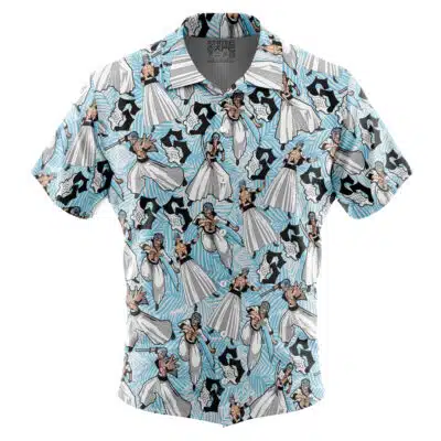 Grimmjow Pattern Bleach Short Sleeve Button Up Hawaiian Shirt