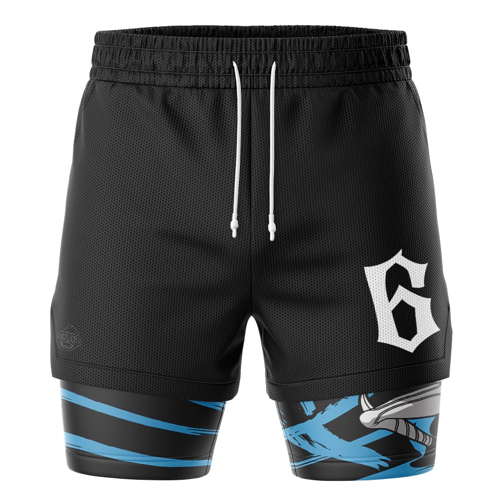 Grimmjow V2 Arrancar Espada Bleach 2-in-1 Performance Shorts - Image 2