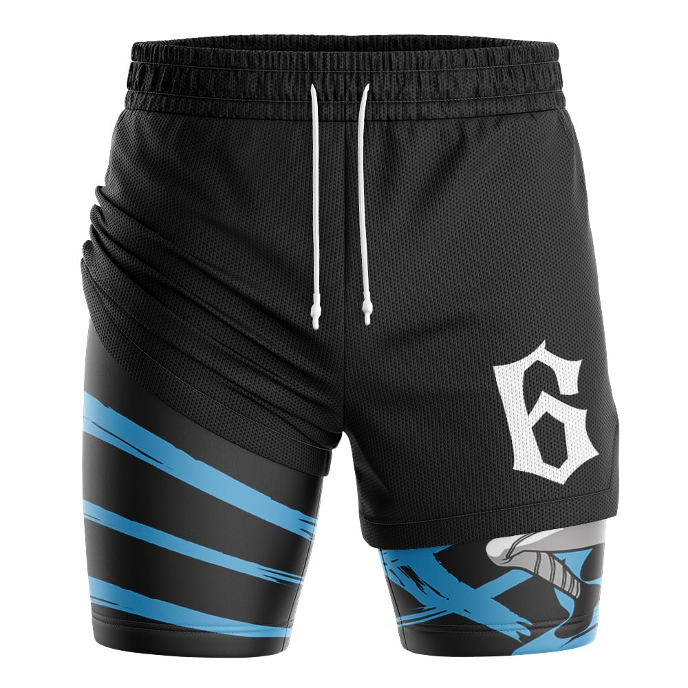 Grimmjow V2 Arrancar Espada Bleach 2-in-1 Performance Shorts - Image 3