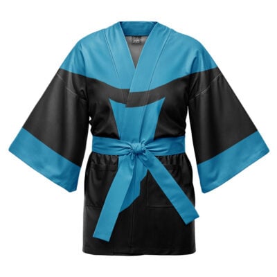 Invincible Blue Invincible Happi Coat Haori Kimono
