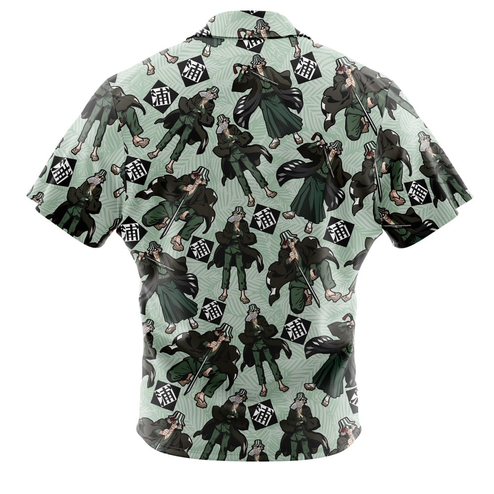 Kisuke Urahara Pattern Bleach Short Sleeve Button Up Hawaiian Shirt - Image 2