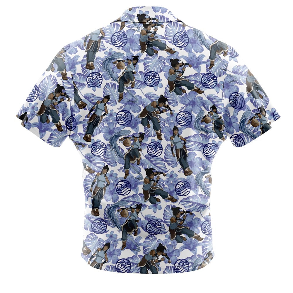 Korra Pattern Avatar Short Sleeve Button Up Hawaiian Shirt - Image 2