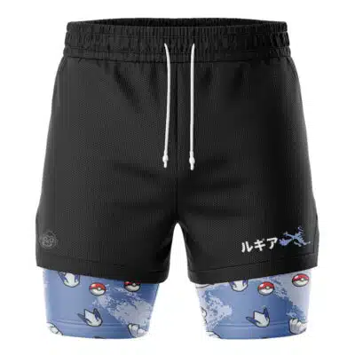 Lugia Pattern Pokemon 2-in-1 Performance Shorts