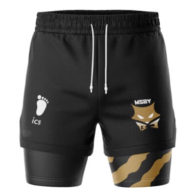 MSBY Black Jackals Haikyuu 2-in-1 Performance Shorts