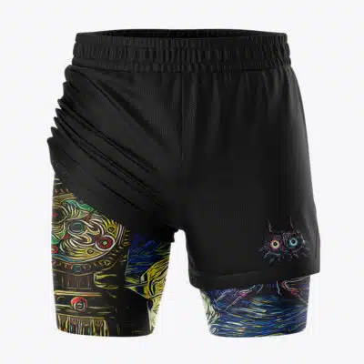 Majora's Mask Starry Night Legend of Zelda 2-in-1 Competition Shorts