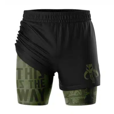 Mandalorian Star Wars 2-in-1 Competition Shorts