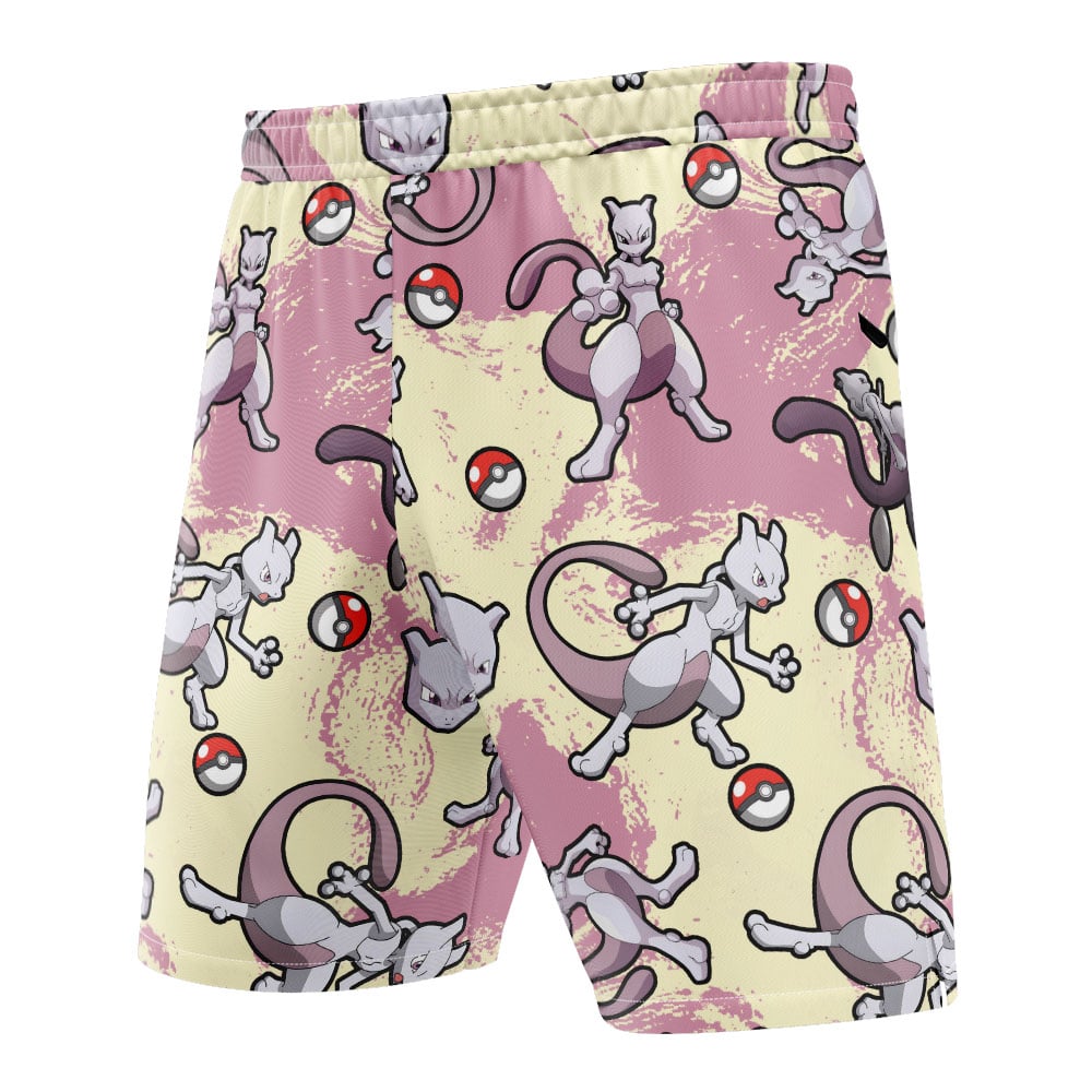 Mewtwo Pattern Pokemon Versatile Shorts - Image 3