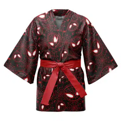 Miles Morales Pattern Spiderverse Marvel Happi Coat Haori Kimono
