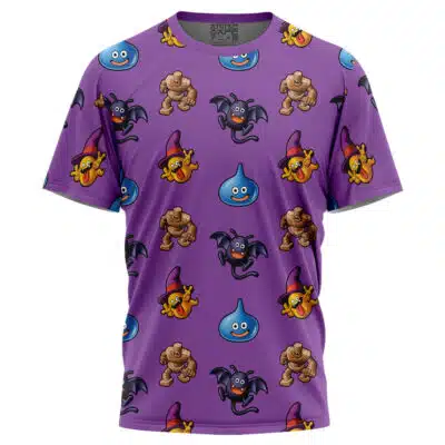 Monsters Pattern Dragon Quest T-Shirt