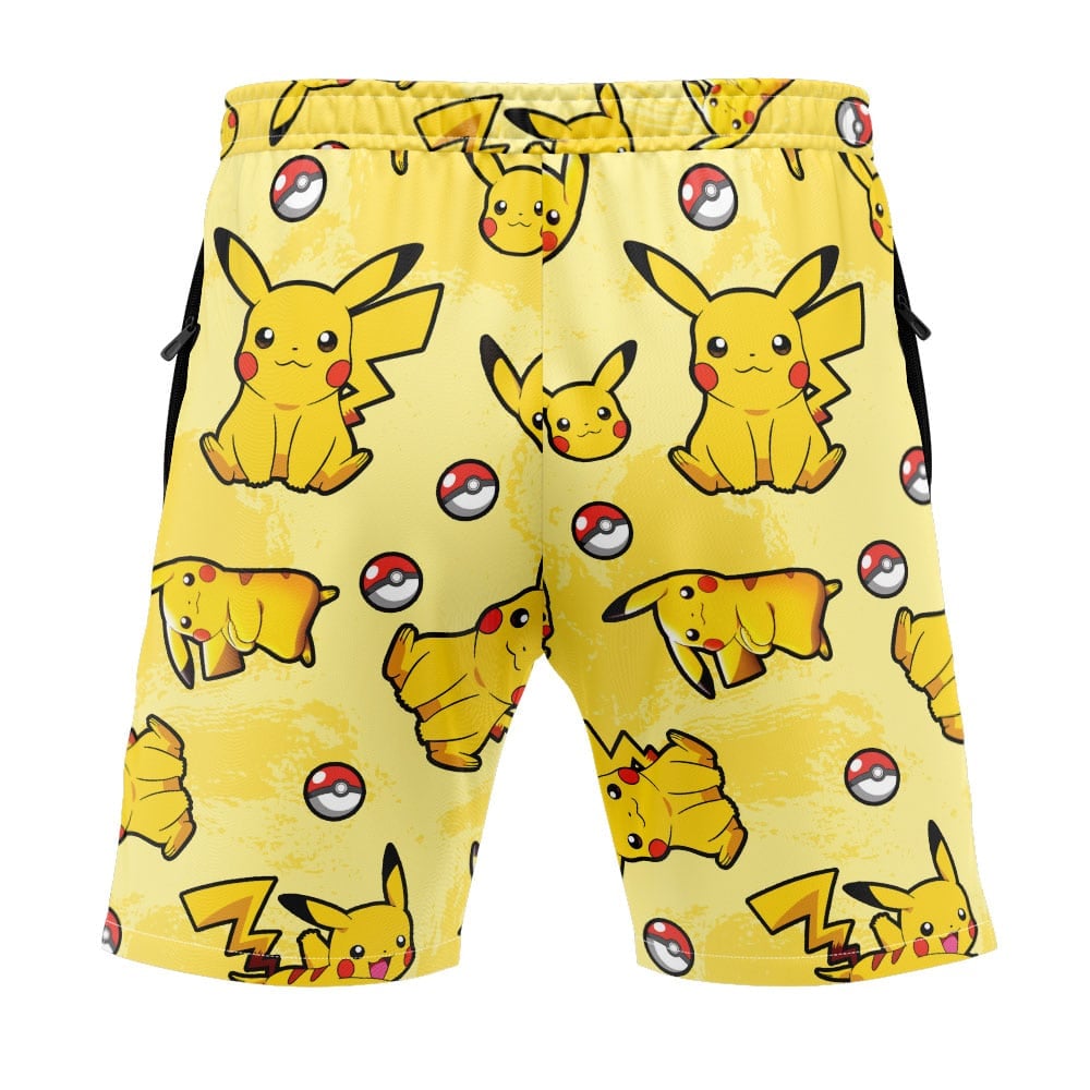 Pikachu Pattern Pokemon Versatile Shorts - Image 4