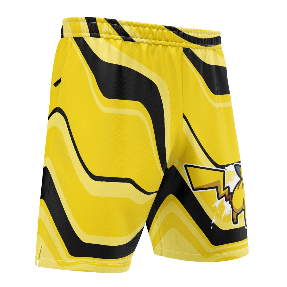 Pikachu Trippy Pokemon Versatile Shorts - Image 2