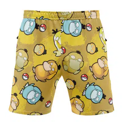 Psyduck Pattern Pokemon Versatile Shorts