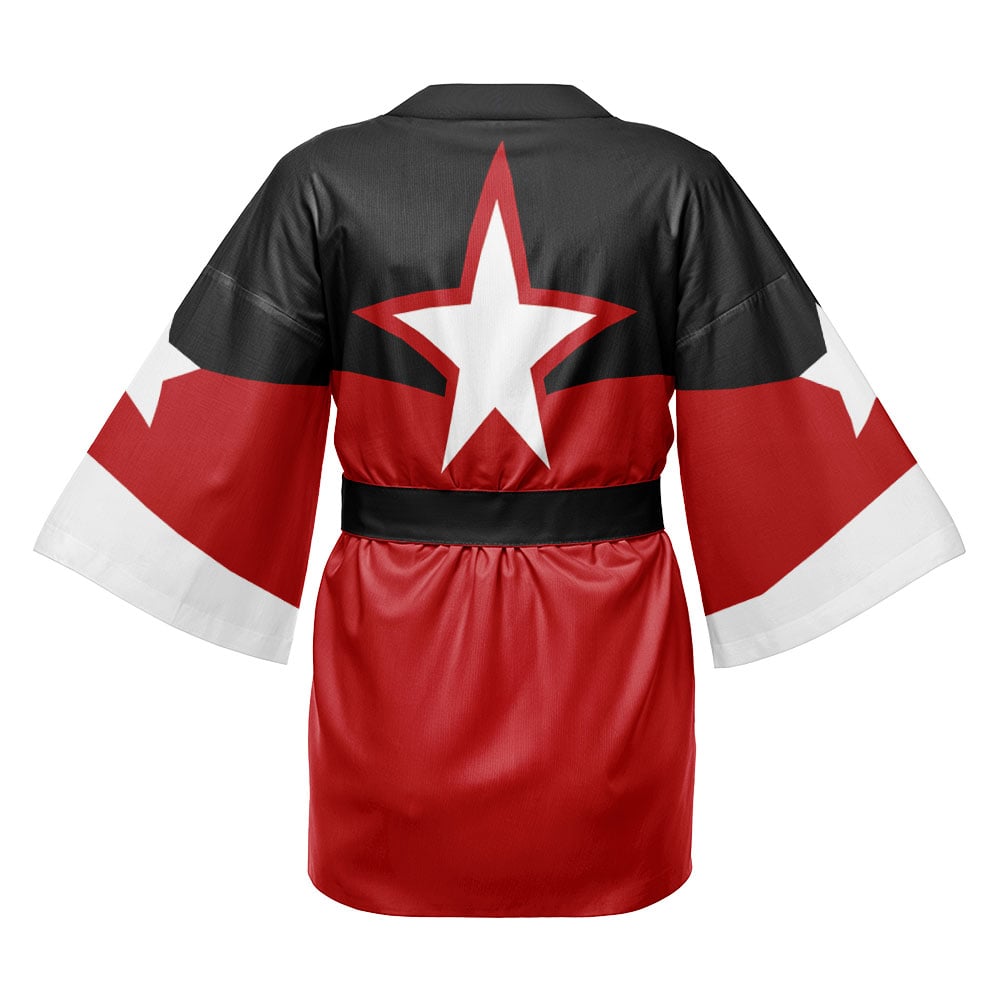 Red Guardian Classic Marvel Happi Coat Haori Kimono - Image 2
