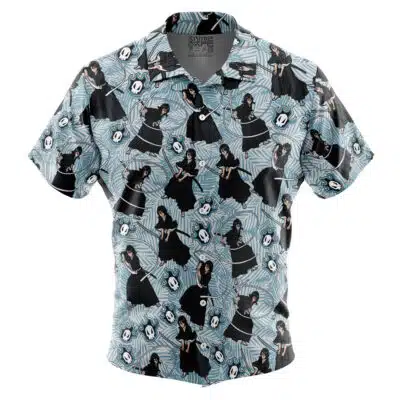 Rukia Pattern Bleach Short Sleeve Button Up Hawaiian Shirt