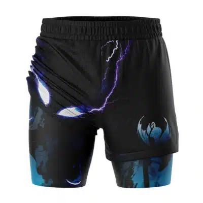Shadow Monarch Solo Leveling 2-in-1 Competition Shorts
