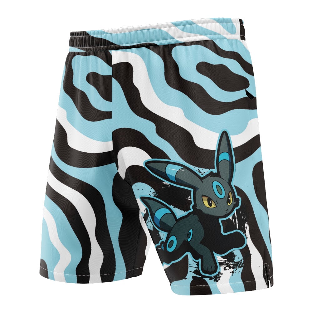 Shiny Umbreon Trippy Pokemon Versatile Shorts - Image 2