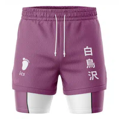 Shiratorizawa Haikyuu 2-in-1 Performance Shorts