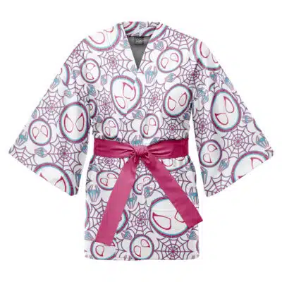 Spider Gwen Pattern Spiderverse Marvel Happi Coat Haori Kimono