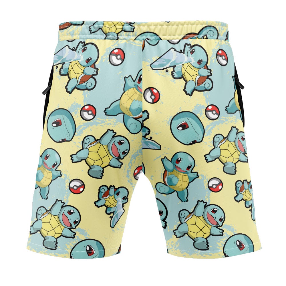 Squirtle Pattern Pokemon Versatile Shorts - Image 4