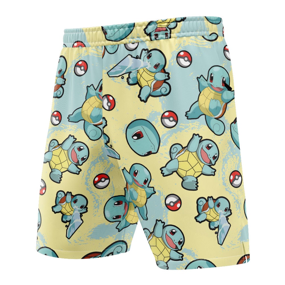 Squirtle Pattern Pokemon Versatile Shorts - Image 3