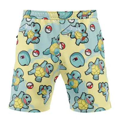 Squirtle Pattern Pokemon Versatile Shorts