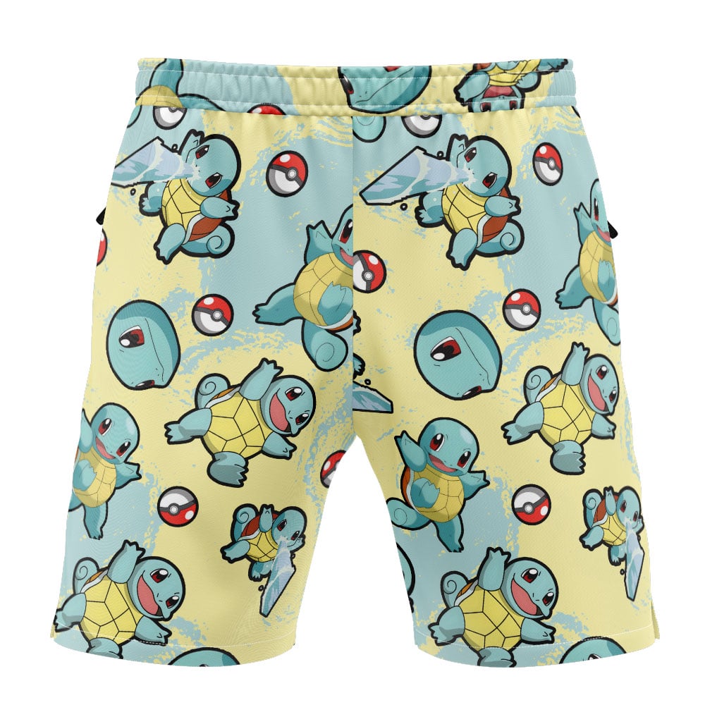 Squirtle Pattern Pokemon Versatile Shorts