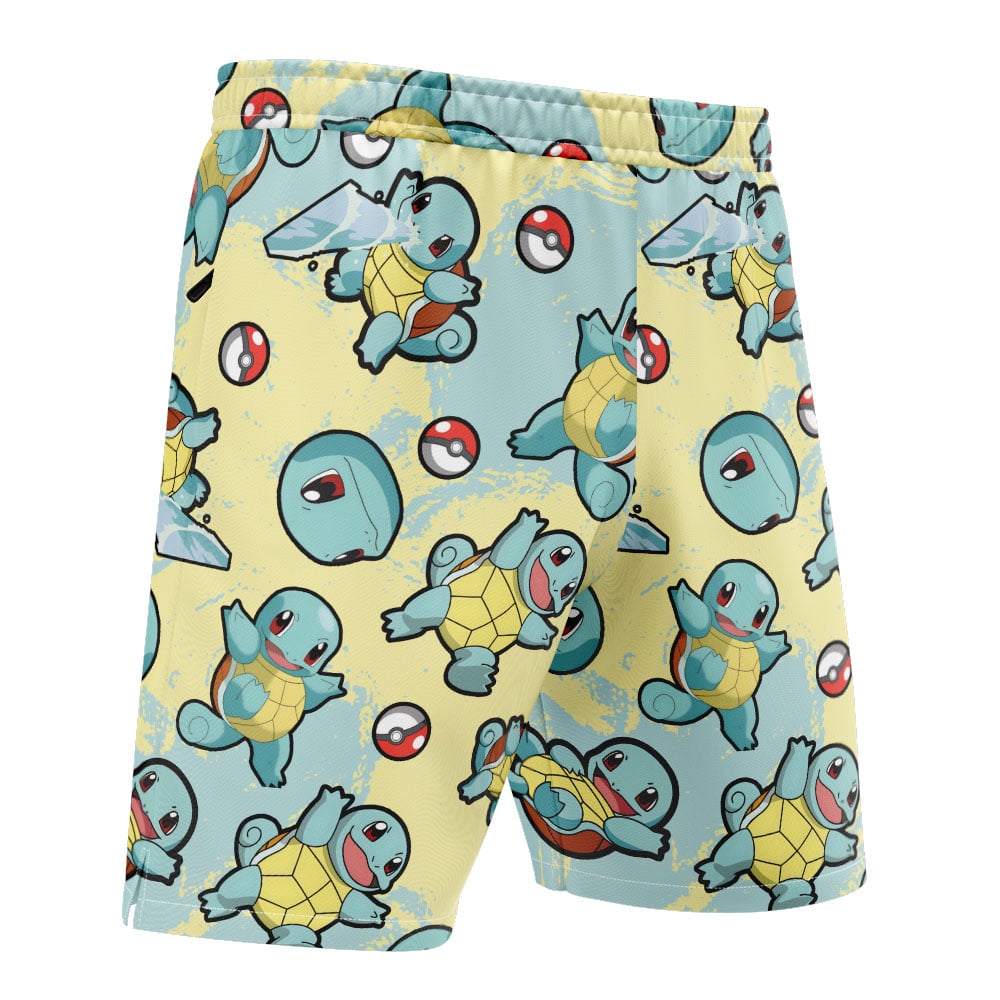 Squirtle Pattern Pokemon Versatile Shorts - Image 2
