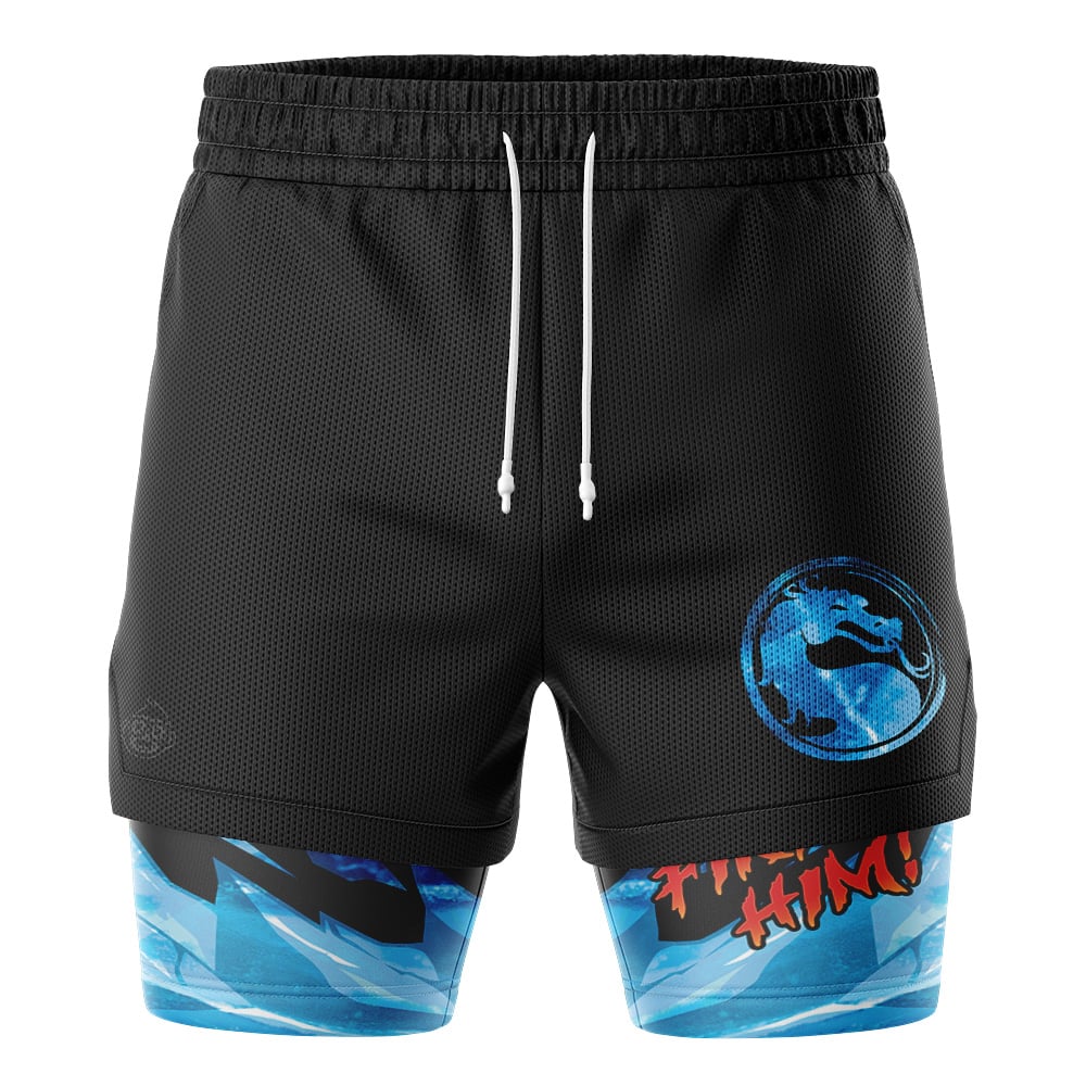 Sub-Zero Mortal Kombat 2-in-1 Performance Shorts - Image 2