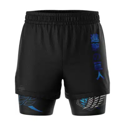 Survey Corps Attack on Titan 2-in-1 Competition Shorts