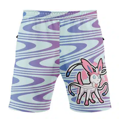 Sylveon Trippy Pokemon Versatile Shorts