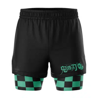 Tanjiro Kamado Demon Slayer 2-in-1 Competition Shorts